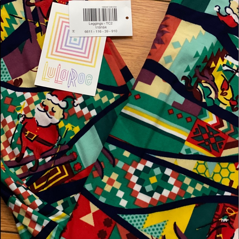 BNWT LuLaRoe vintage holiday leggings TC2
